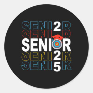 Archery Senior 2025 Archery Graduating Cl 2025 Classic Round Sticker