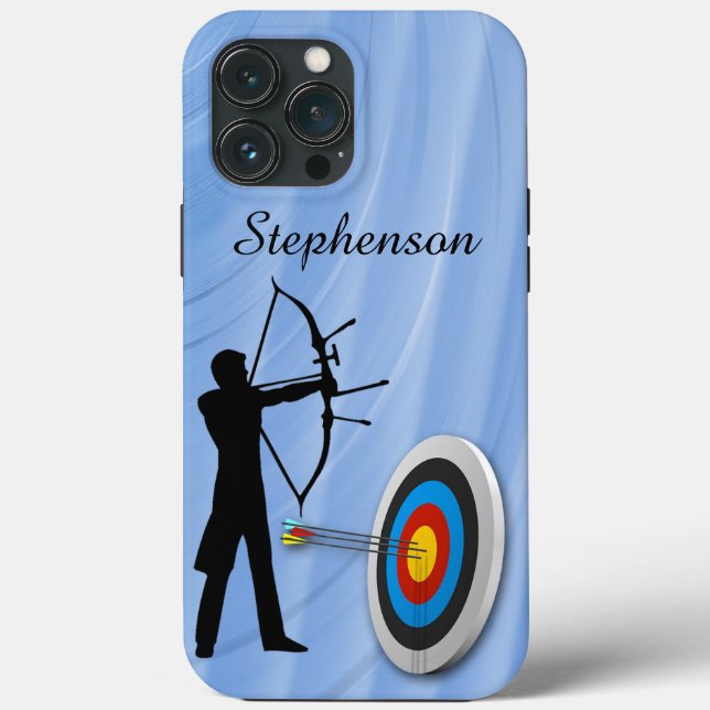 Archery Sport archer and target Personalise Case-Mate iPhone Case (Back)