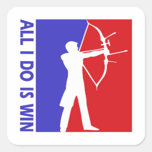 archery square sticker