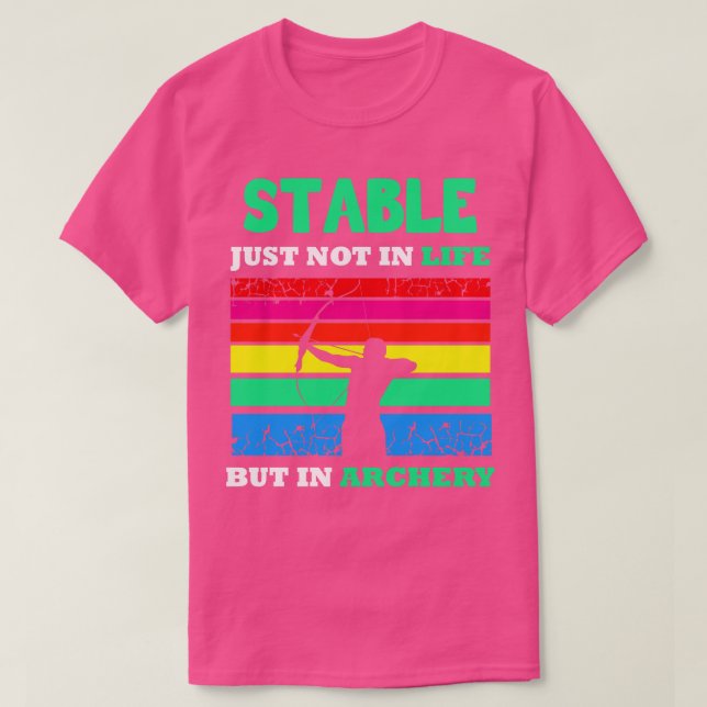 Archery Stable Just Not In Life T-Shirt (Design Front)