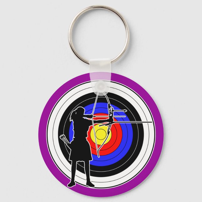 Archery & target 02 key ring (Front)