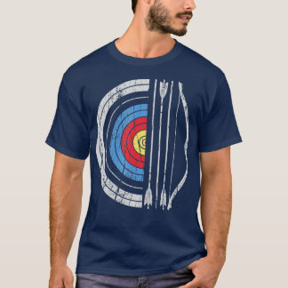 Archery Target Bow And Arrow Archer Retro Vintage  T-Shirt