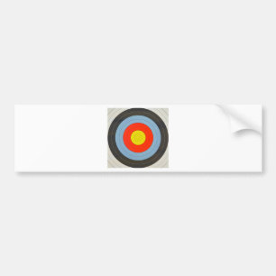 Archery Target Bumper Sticker