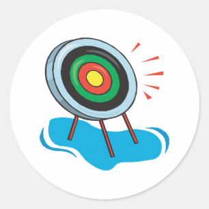 Archery Target Classic Round Sticker