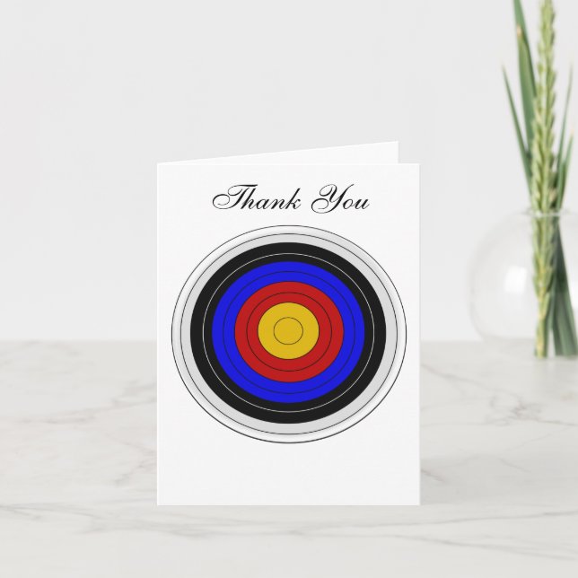 Archery Target Design Thank You (Front)