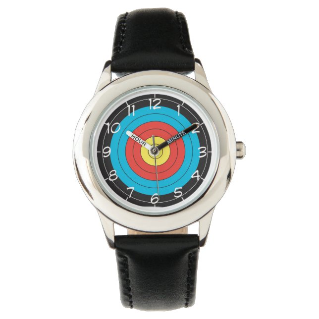 "Archery target" design wrist watches (Front)