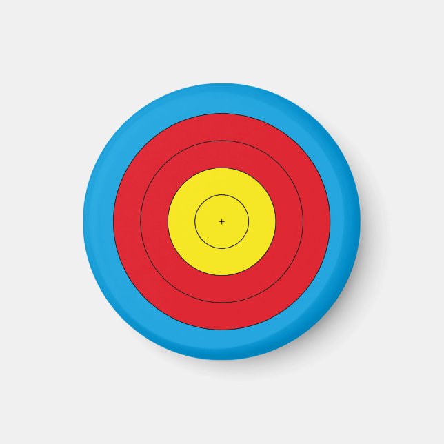 Archery target for recurve bow (FITA 20 cm) Magnet (Front)