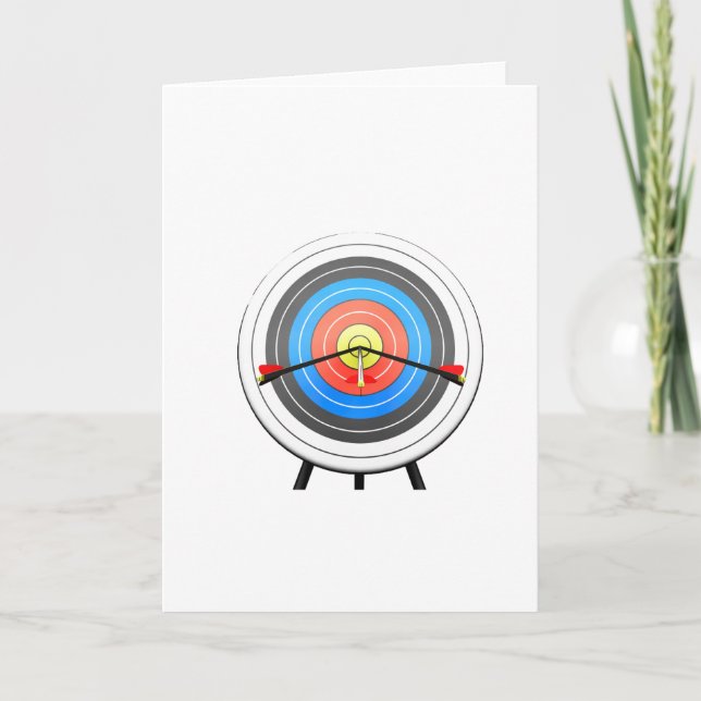 Archery Target Greeting Cards (Front)