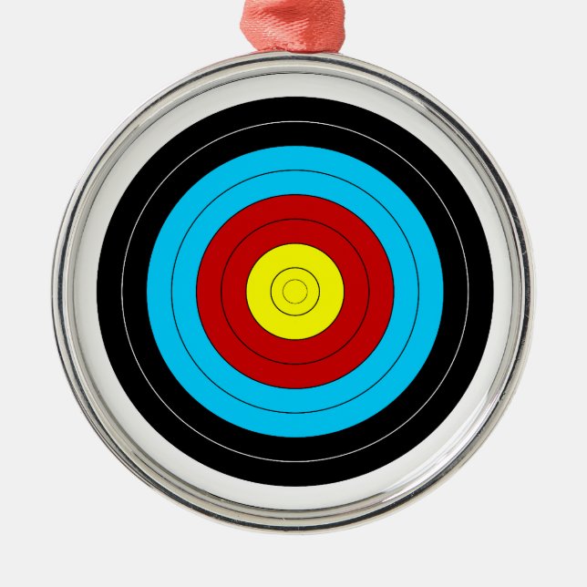 Archery Target Metal Tree Decoration (Front)