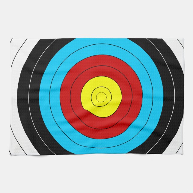 Archery Target Tea Towel (Horizontal)