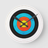 Archery Target Wall Clock