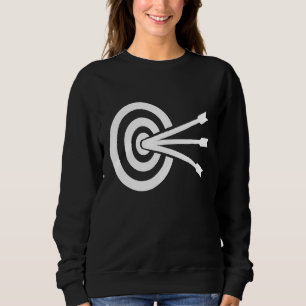 Archery Target With Arrows Sweatshirt