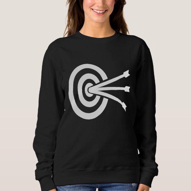 Archery Target With Arrows Sweatshirt (Front)