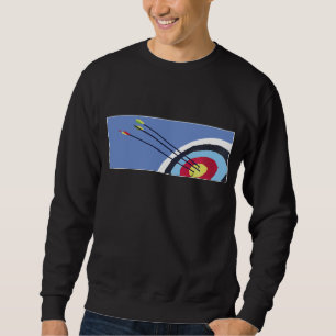 Archery Target With Bows And Arrows For Men And Wo Sweatshirt