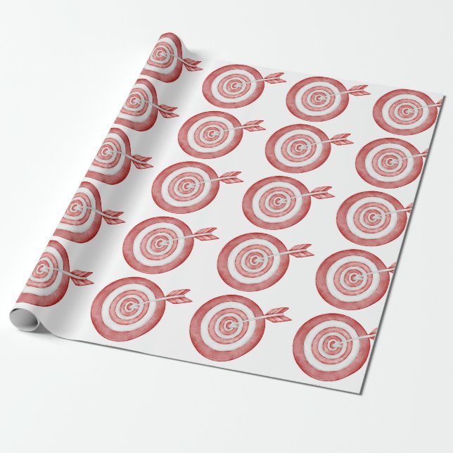 Archery Target Wrapping Paper (Unrolled)