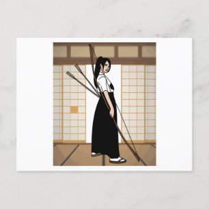 Archery With A Bow And Arrow Postcard