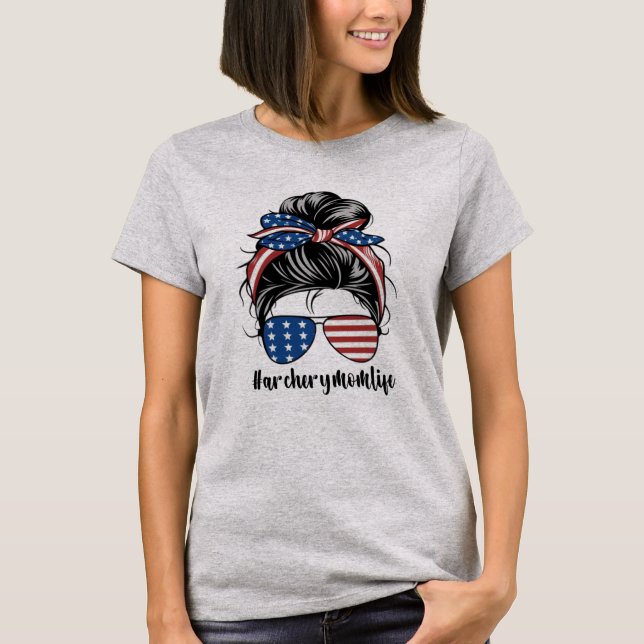 #ArcheryMomLife T-Shirt (Front)