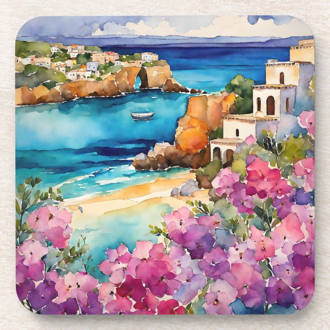 'Arches By The Sea" Coaster (Front)