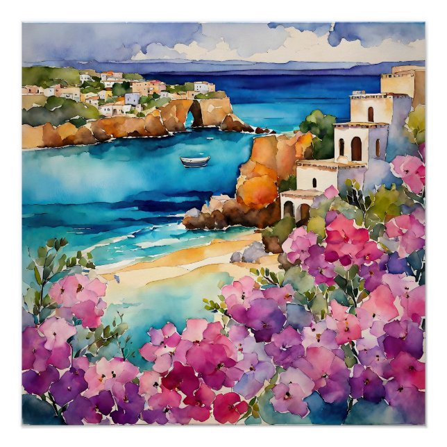 'Arches By The Sea" Poster (Front)