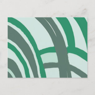 Arches in Green and Grey Postcard