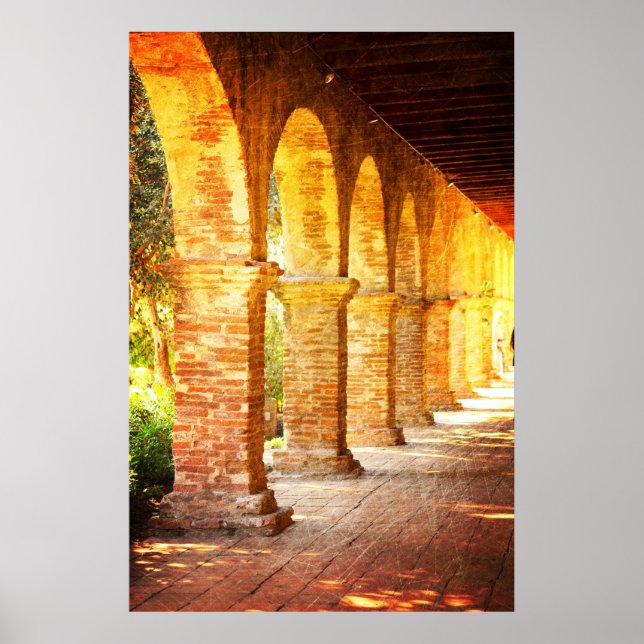 Arches Mission San Juan Capistrano Poster (Front)
