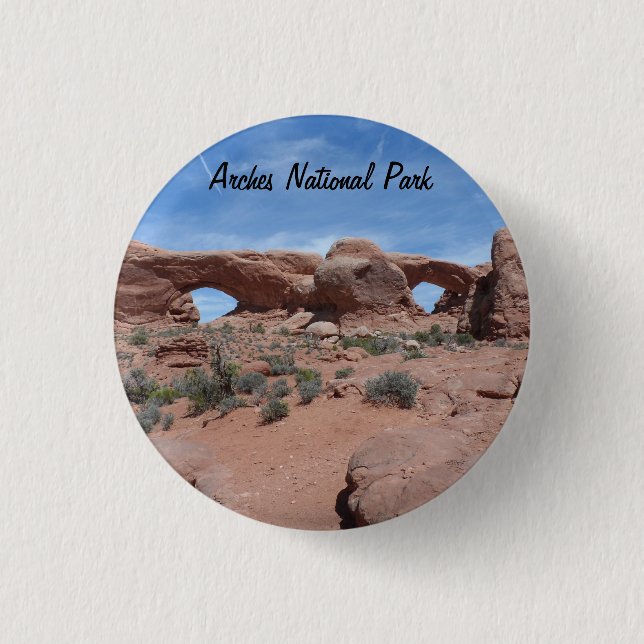 Arches National Park 3 Cm Round Badge (Front)