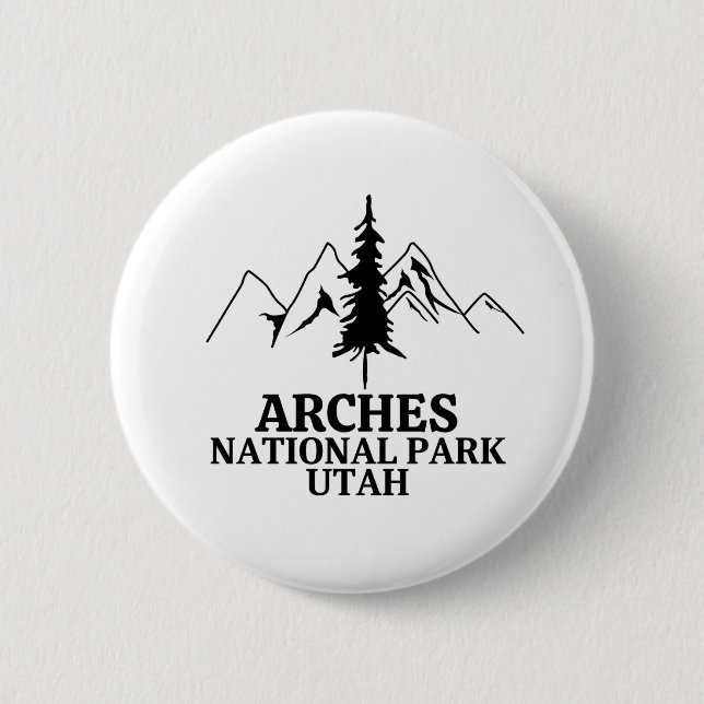 Arches National Park 6 Cm Round Badge (Front)