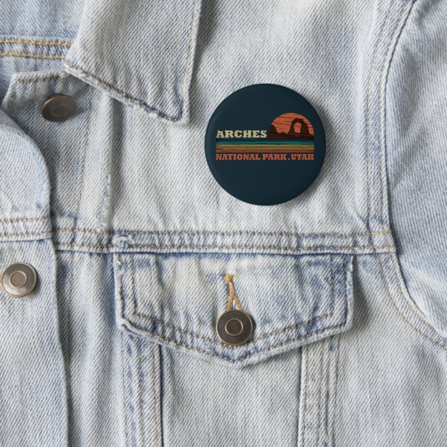 Arches national park 6 cm round badge (In Situ)