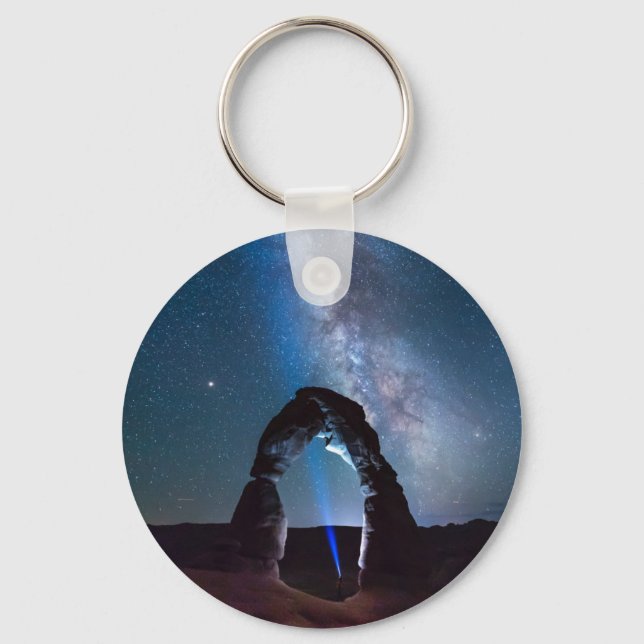 Arches National Park at night MOAB Key Ring (Front)