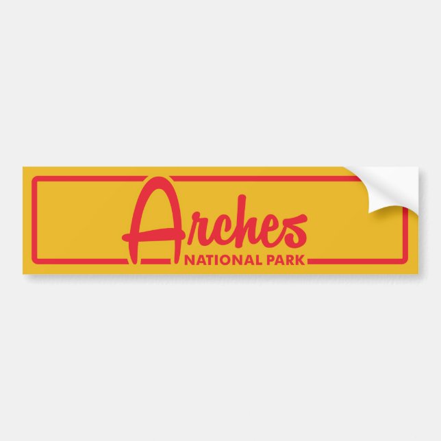 Arches National Park Bumper Sticker (Front)