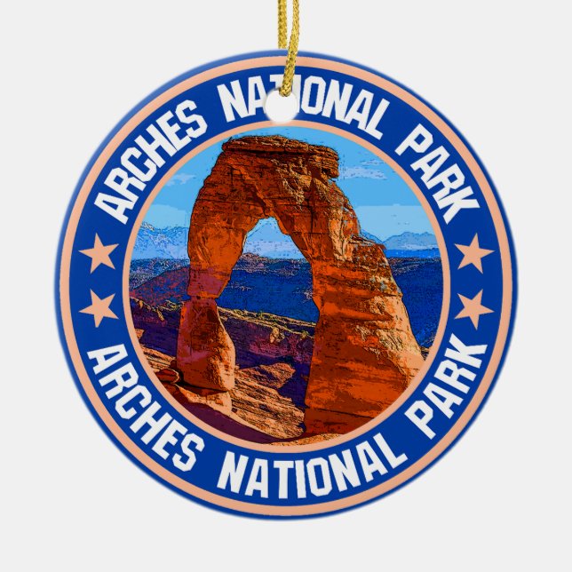 Arches National Park                               Ceramic Tree Decoration (Front)