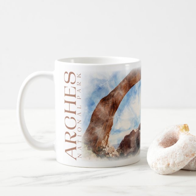 Arches National Park Coffee Mug (With Donut)