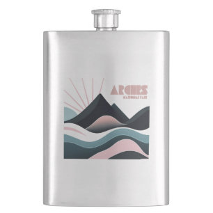 Arches National Park Coloured Hills Hip Flask