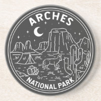 Arches National Park Delicate Arch Monoline 