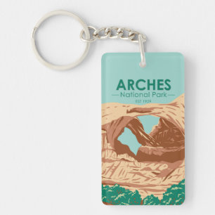 Arches National Park Double Arch Key Ring