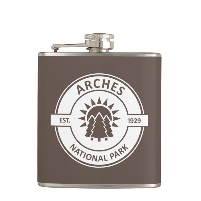Arches National Park Hip Flask (Front)