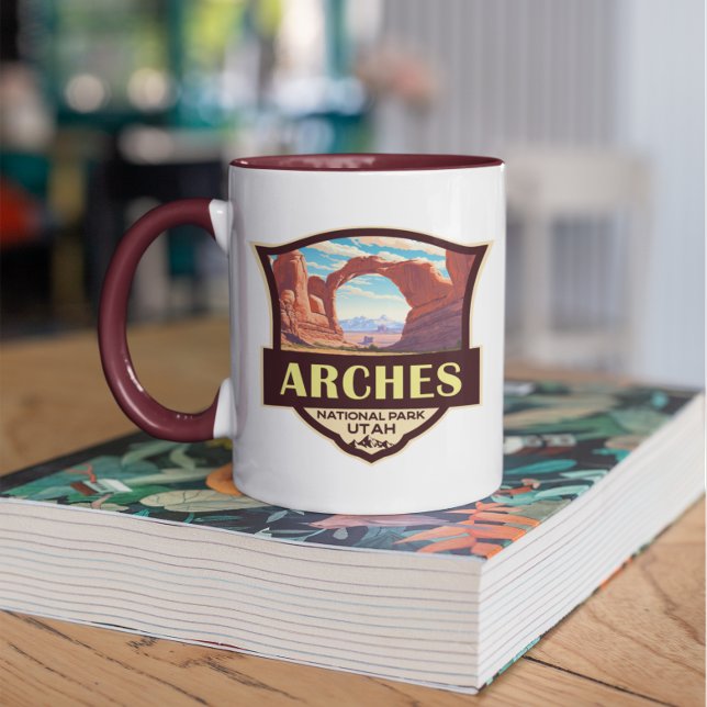Arches National Park Illustration Retro Mug (Creator Uploaded)