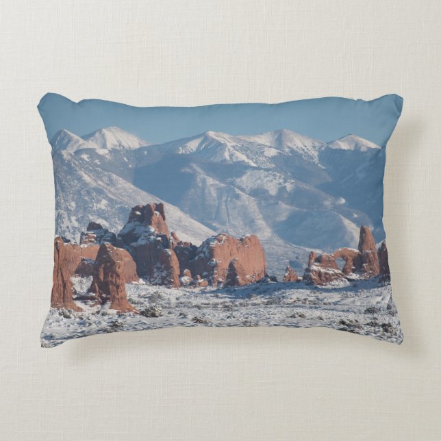 Arches National Park in Winter Decorative Cushion (Front)