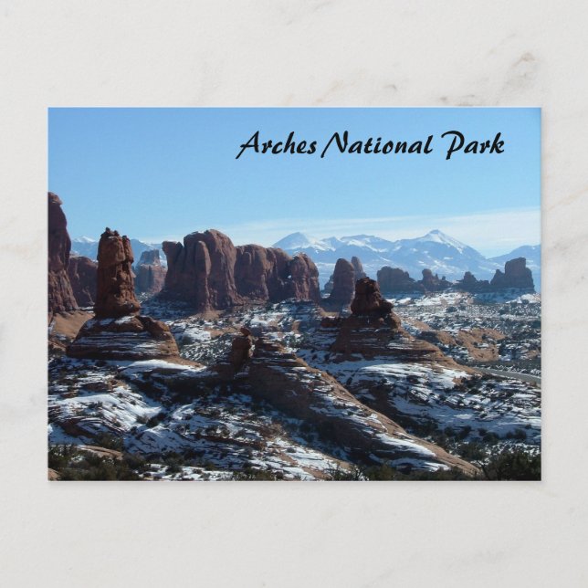 Arches National Park in Winter Postcard (Front)