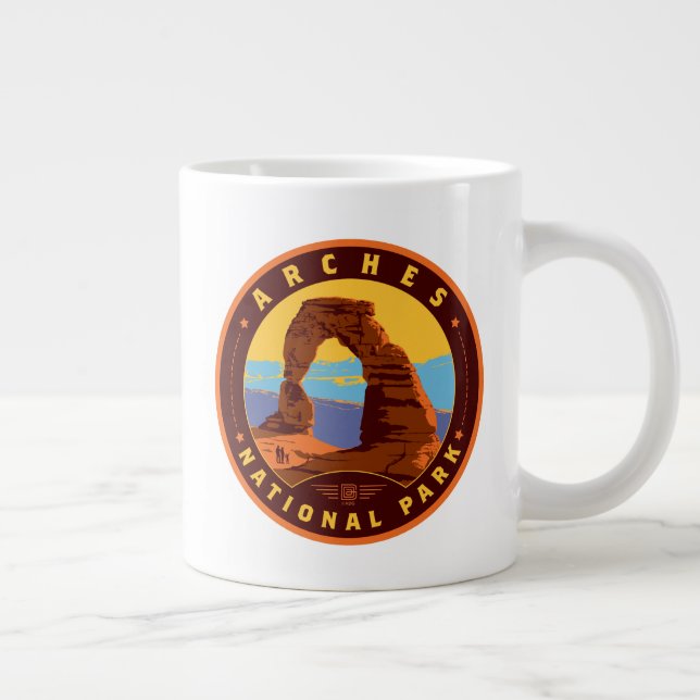 Arches National Park Large Coffee Mug (Right)