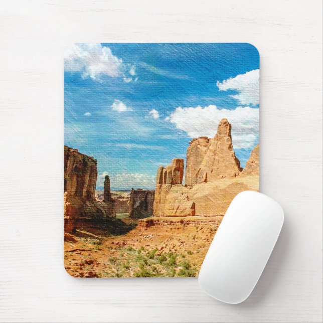 Arches National Park Nature Landscape Mouse Pad (With Mouse)