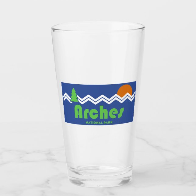 Arches National Park Retro Glass (Front)