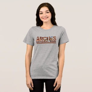 Arches National Park Travel Guide Tri-Blend Shirt