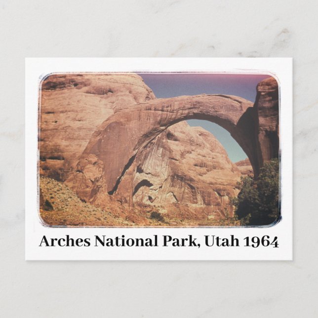 Arches National Park Utah 1964 Postcard (Front)