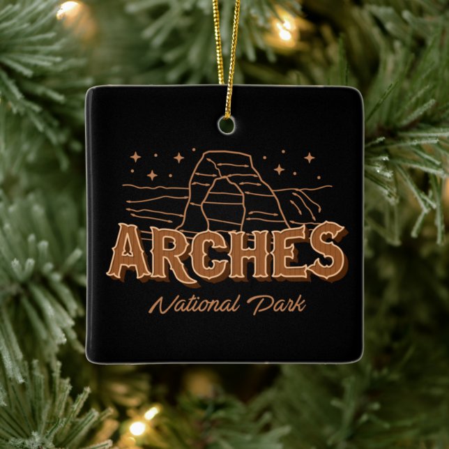ARCHES NATIONAL PARK UTAH COLLECTOR HOLIDAY CERAMIC ORNAMENT (Tree)