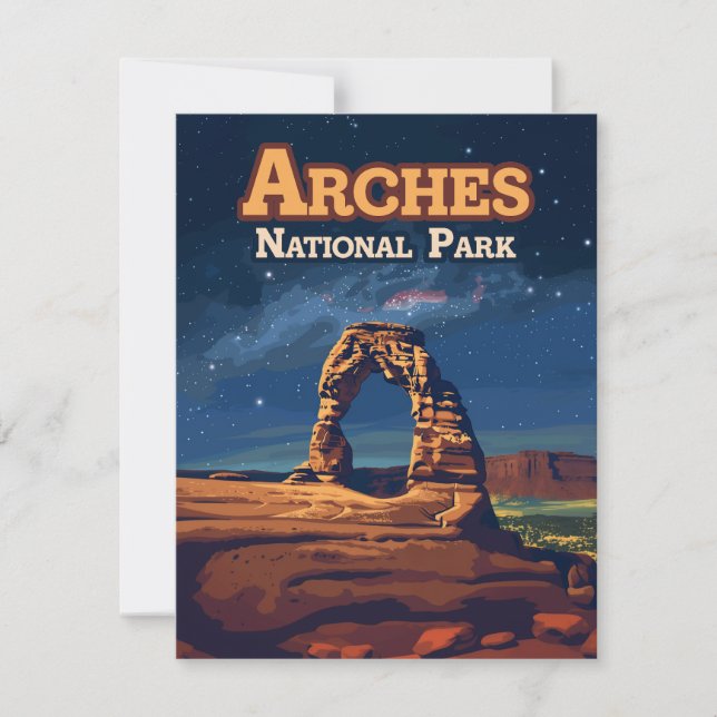 Arches National Park Utah Delicate Arch Moab Card (Front)