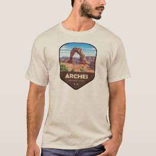 Arches National Park Utah Shield T-Shirt