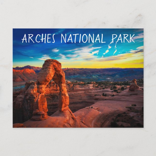 Arches National Park Utah Souvenir Travel Postcard (Front)