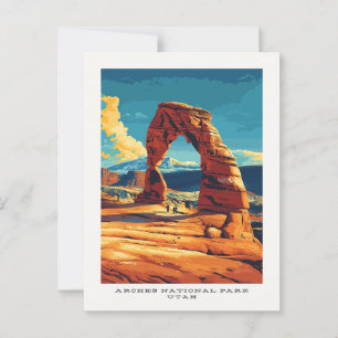 Arches National Park Utah Travel Postcard
