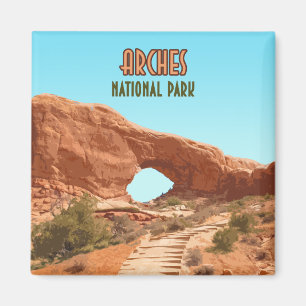 Arches National Park Utah Vintage Magnet